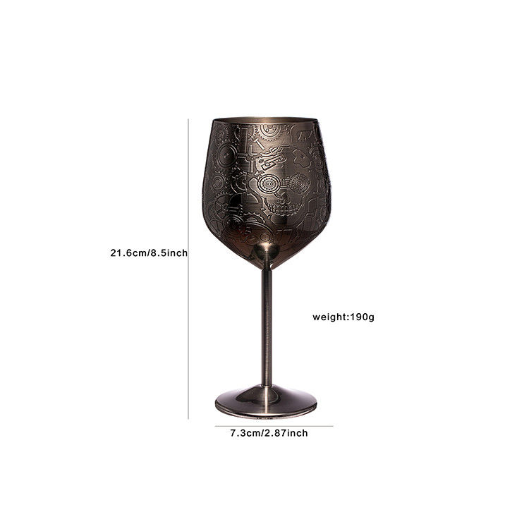 Verre à vin en acier inoxydable 18 oz Goûter à vin incassable pour les événements en extérieur à l' intérieur