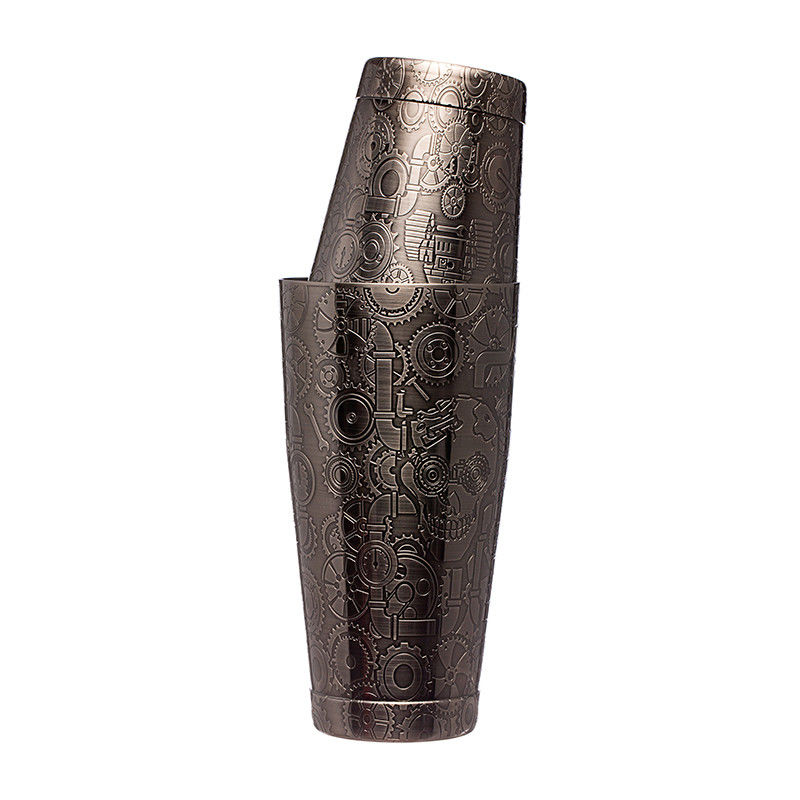 Cocktail shaker en acier inoxydable noir de qualité alimentaire