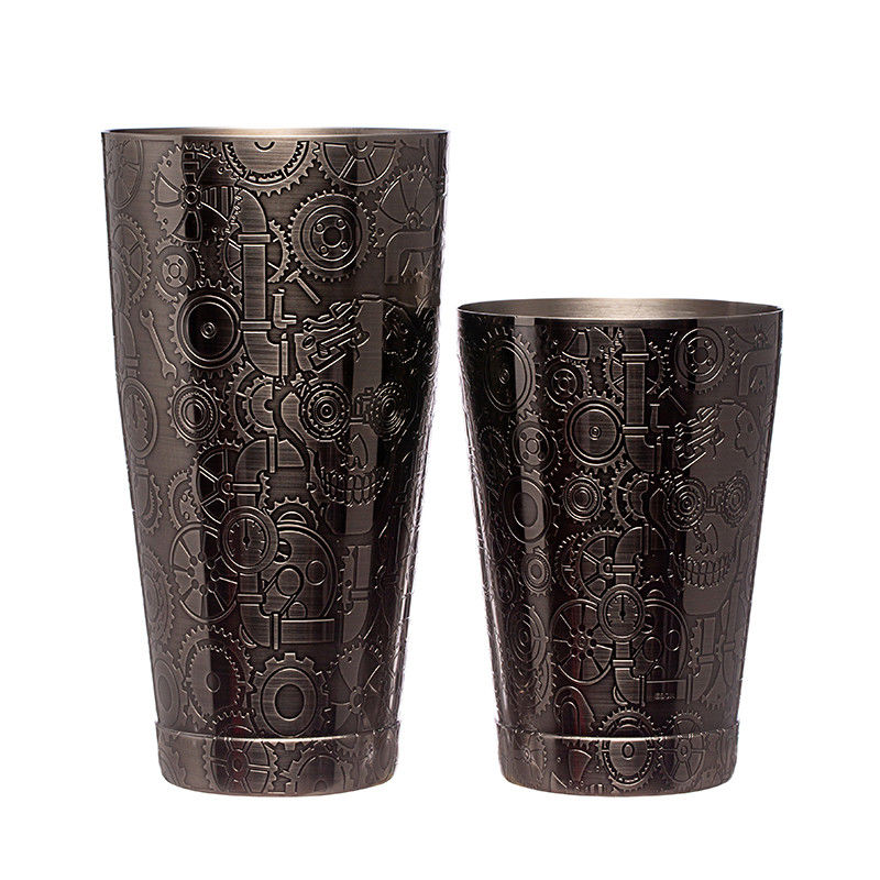 Cocktail shaker en acier inoxydable noir de qualité alimentaire