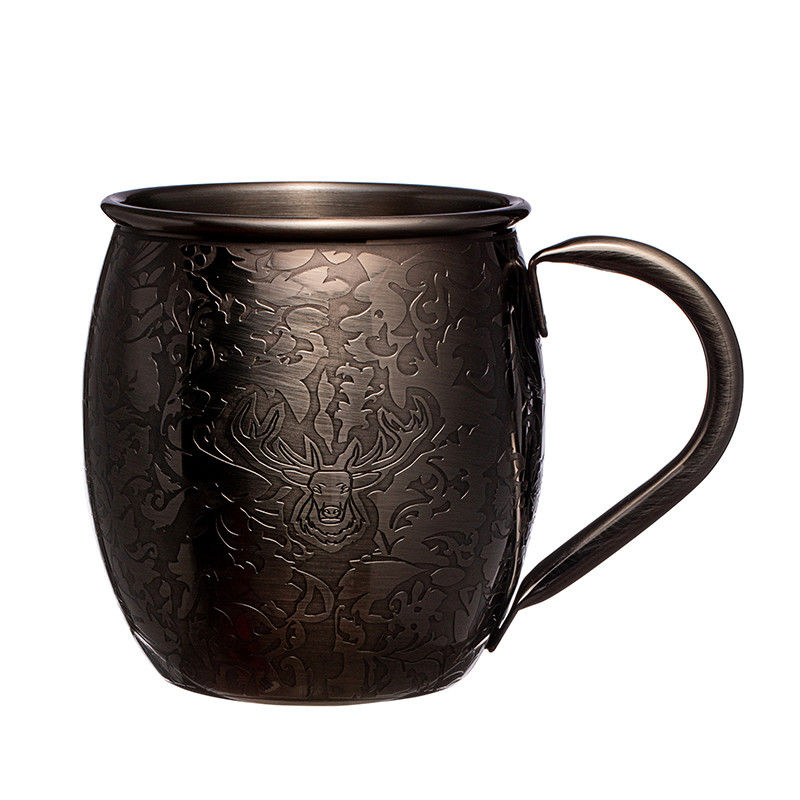 Stag style verre de vin en acier inoxydable refroidi tasses de mule personnalisées à Moscou