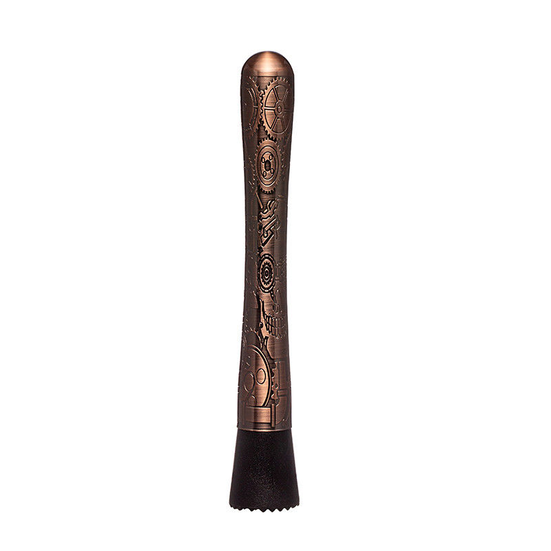 8 pouces Long Cocktail Muddlers en acier inoxydable Muddler en acier inoxydable Couleur cuivre