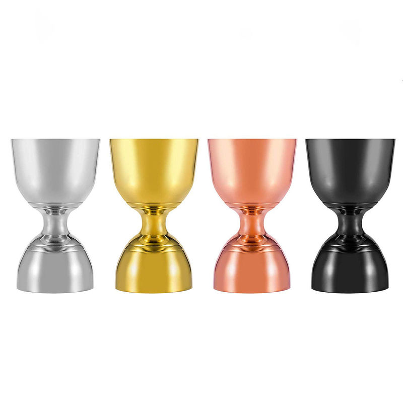 Couleur personnalisée 304 Jigger en acier inoxydable pour la fête de barman