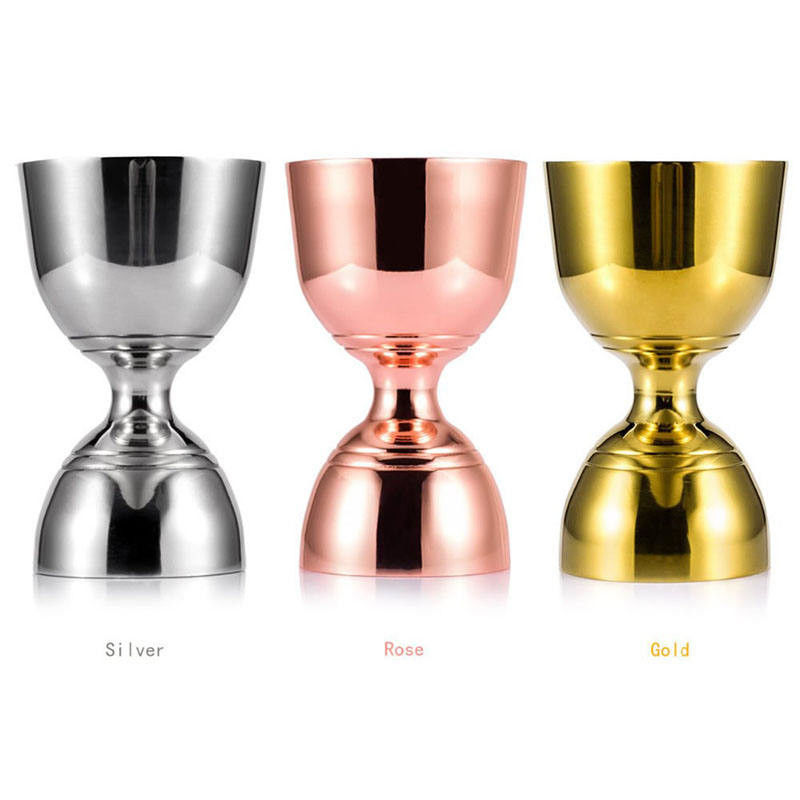 Couleur personnalisée 304 Jigger en acier inoxydable pour la fête de barman