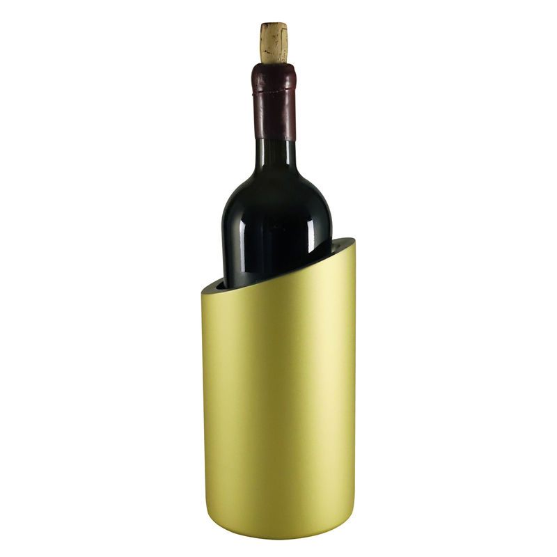 Coupe-glace pour bouteille de vin à double paroi en acier inoxydable