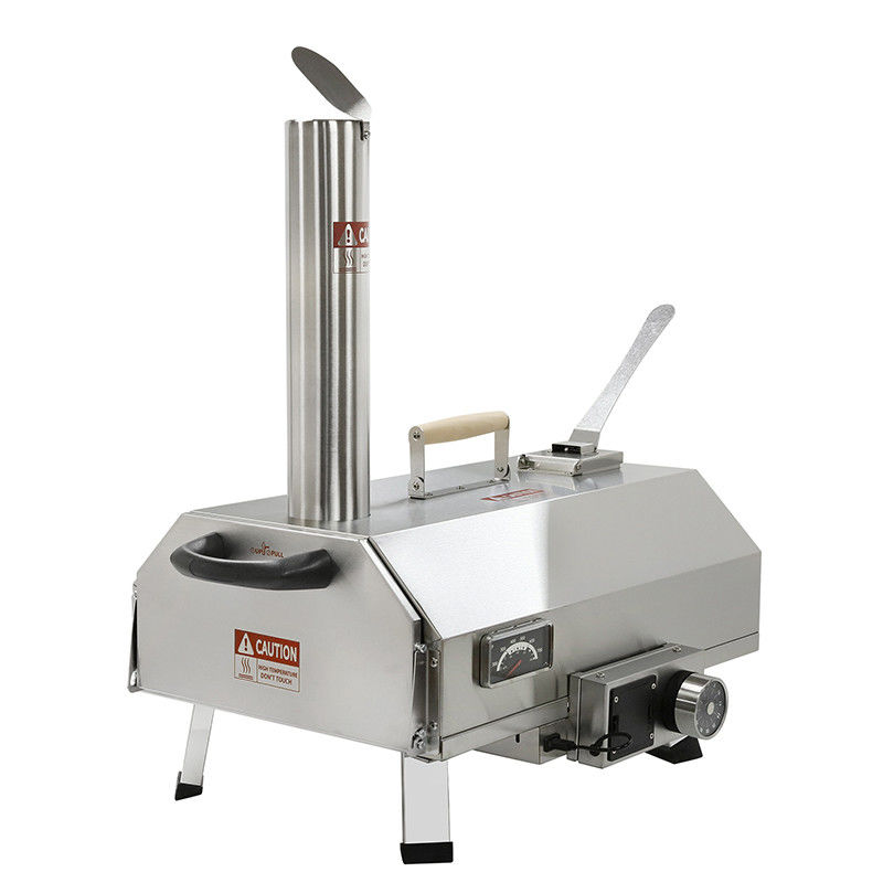 Cuisinier à pizza à feu de bois automatique à rotation pour le camping dans la cour