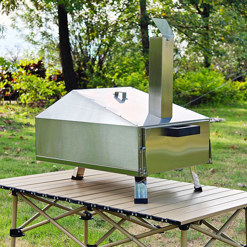 Cuisinier à pizzas portable en acier inoxydable