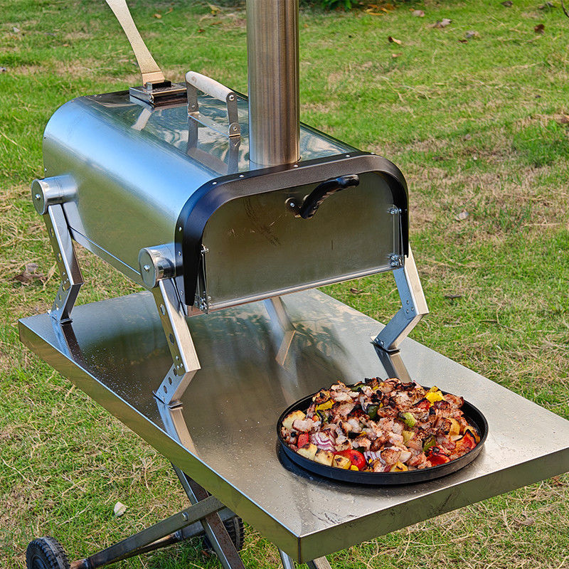 Cuisinière à pizza à bois à 12 pouces pour pique-nique en plein air